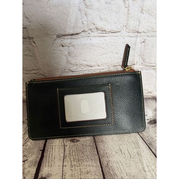 Dooney & Bourke zip ID wallet NWOT dark green - Picture 4 of 6